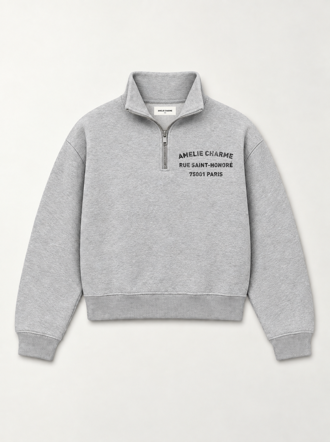 Rue St Honore Boxy Quarter-zip Sweatshirt