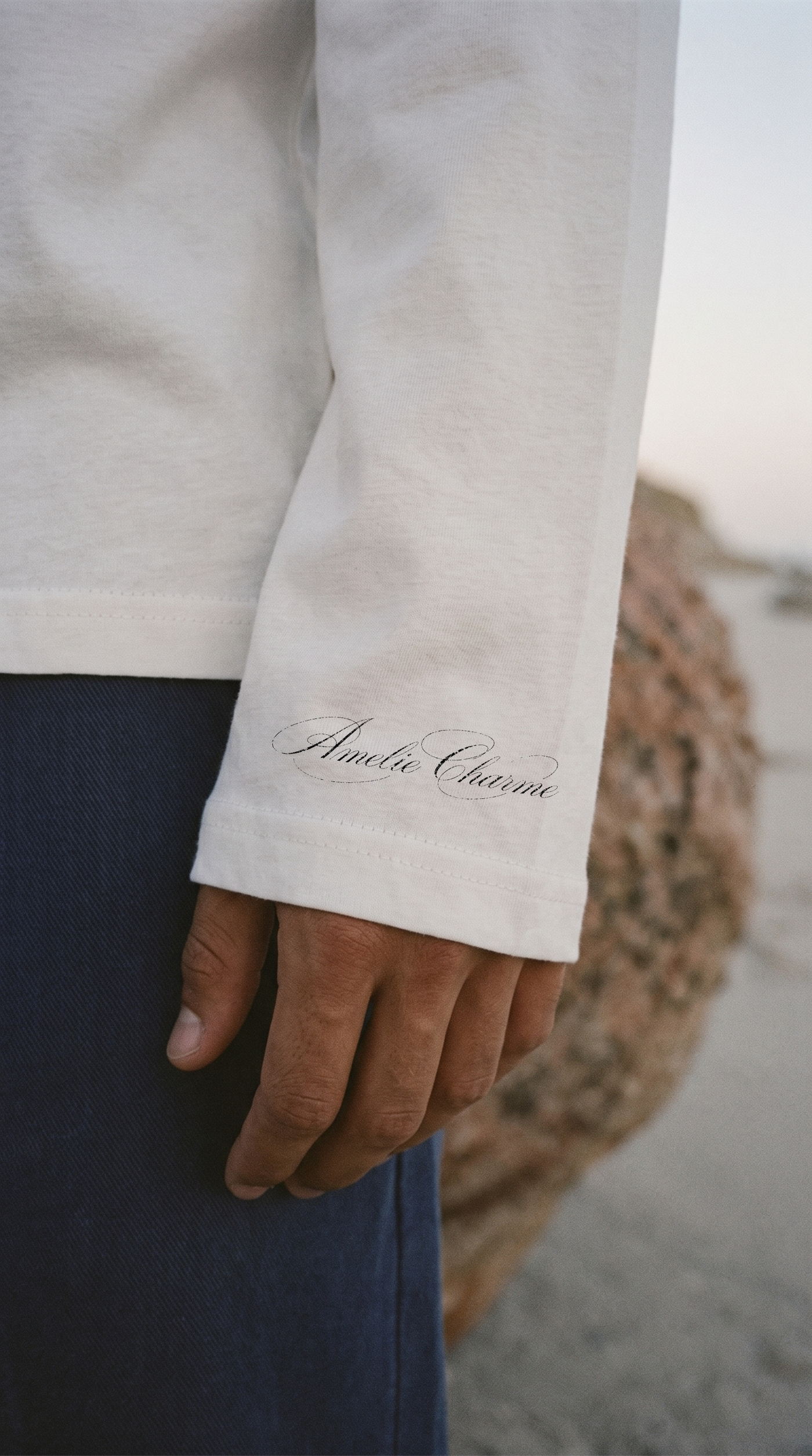 Script Long sleeve Tee