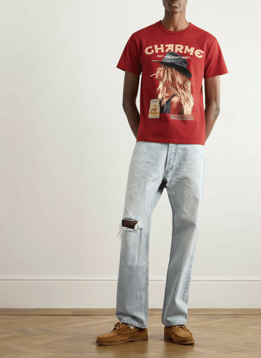 Charme Blues Vintage Ad T-shirt - Amelie Charme