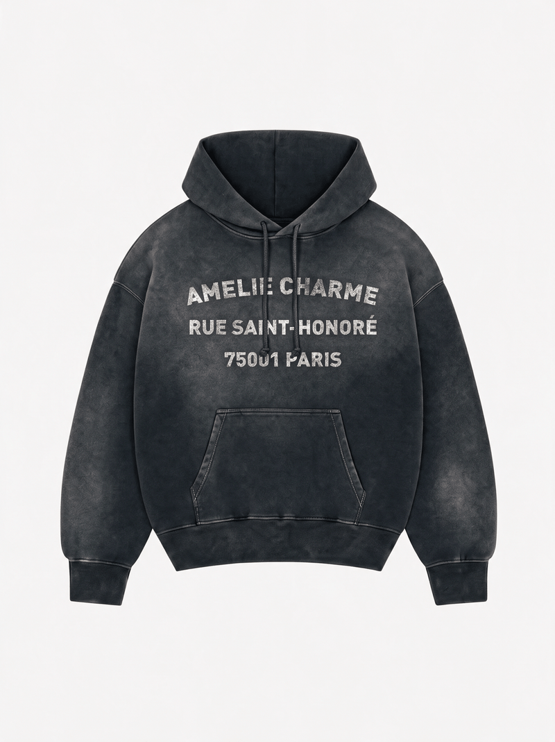 Rue St Honore Washed Hoodie - Amelie Charme