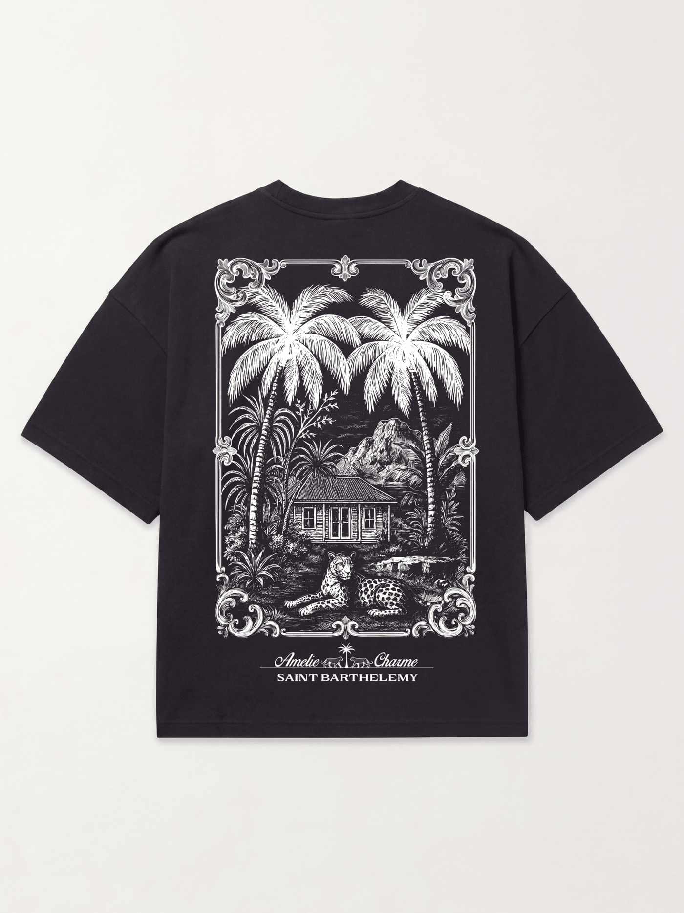 St Barts Heavyweight Oversized French Terry Tee - Amelie Charme