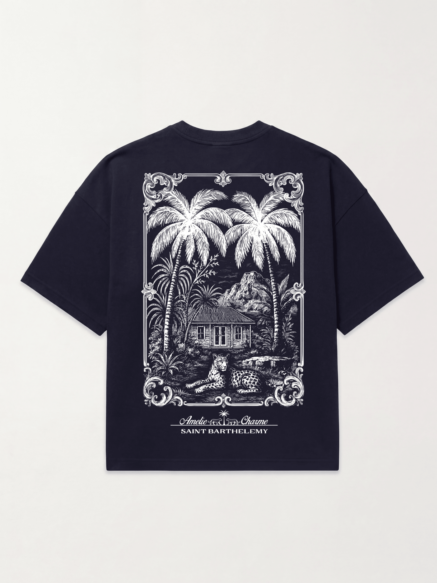 St Barts Heavyweight Oversized French Terry Tee - Amelie Charme