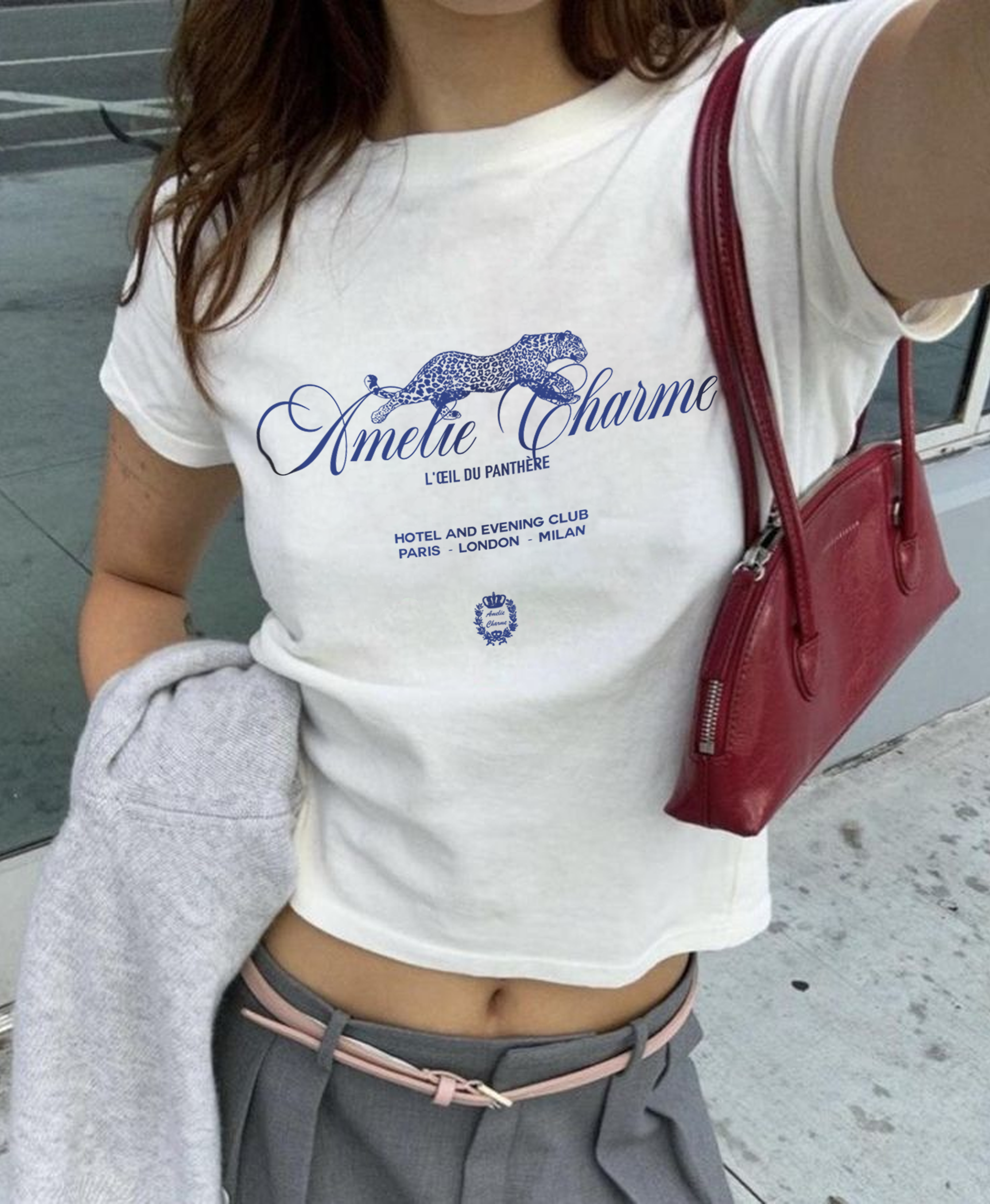 L'oeil Du Panthére Crest Baby Tee