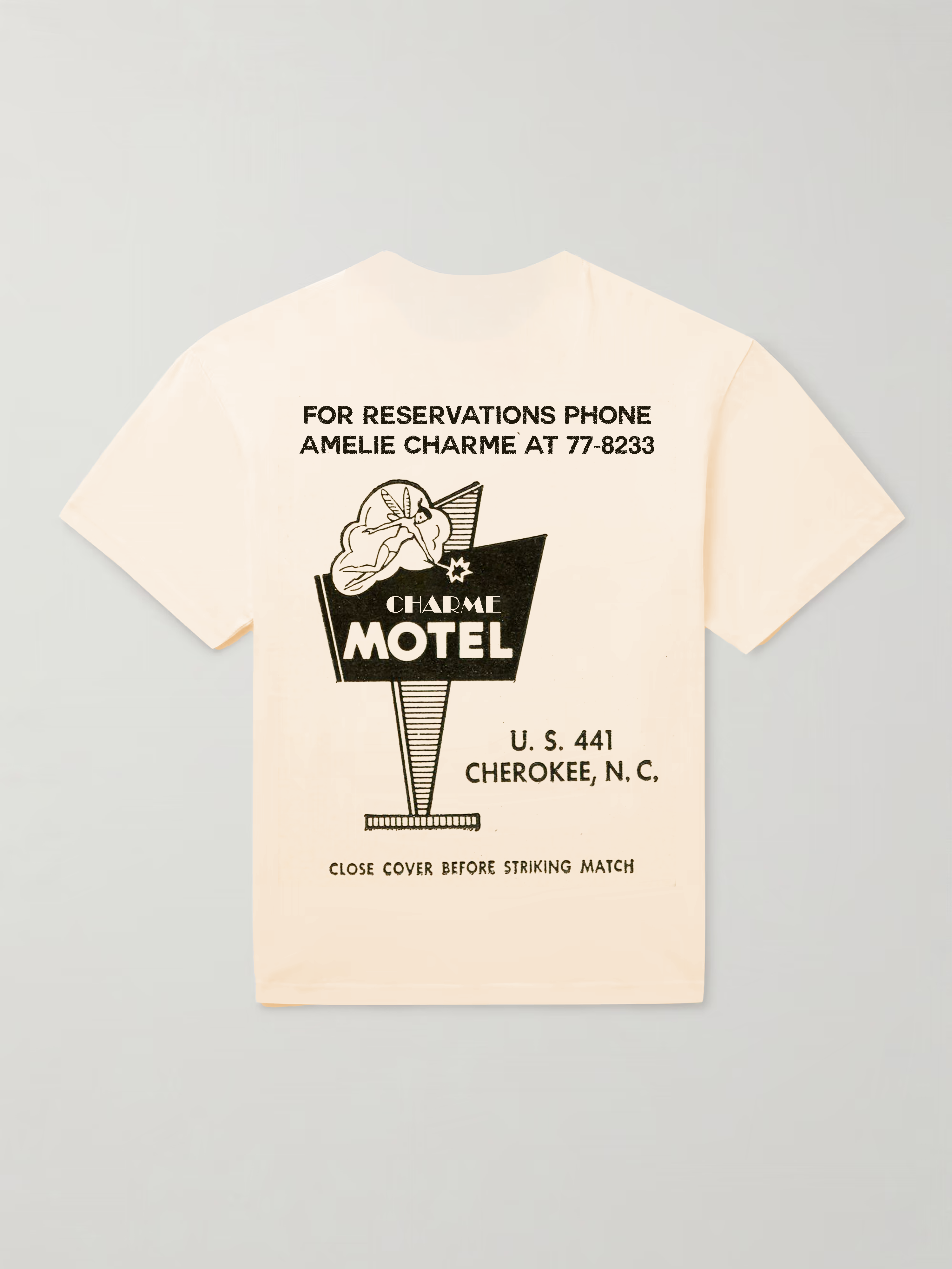 Charme Motel Matches T-shirt Apricot