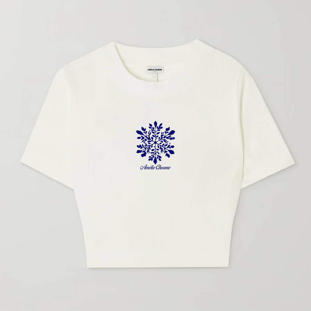 Charme Snowflake Baby Tee