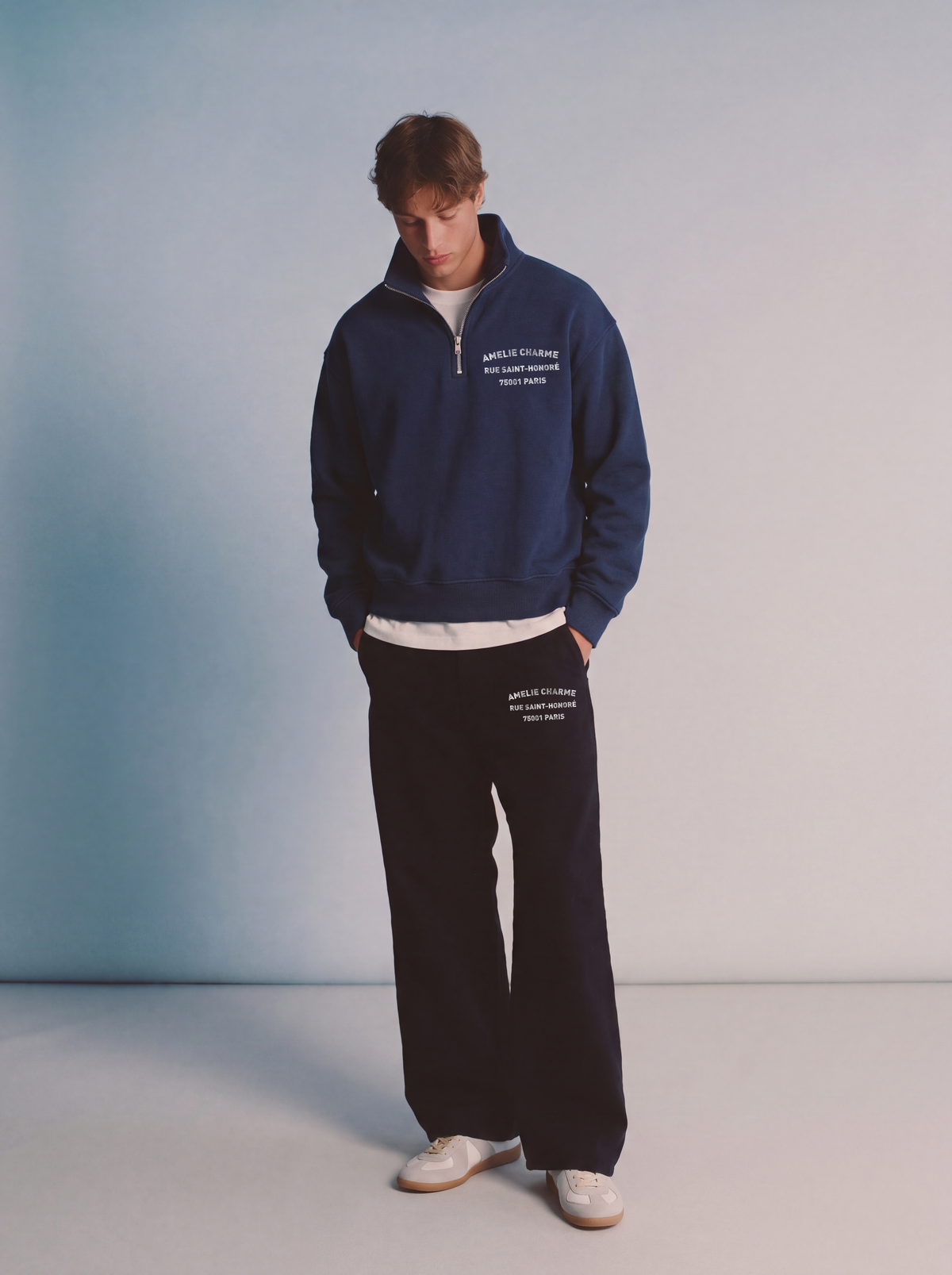 Rue St Honore Boxy Quarter-zip