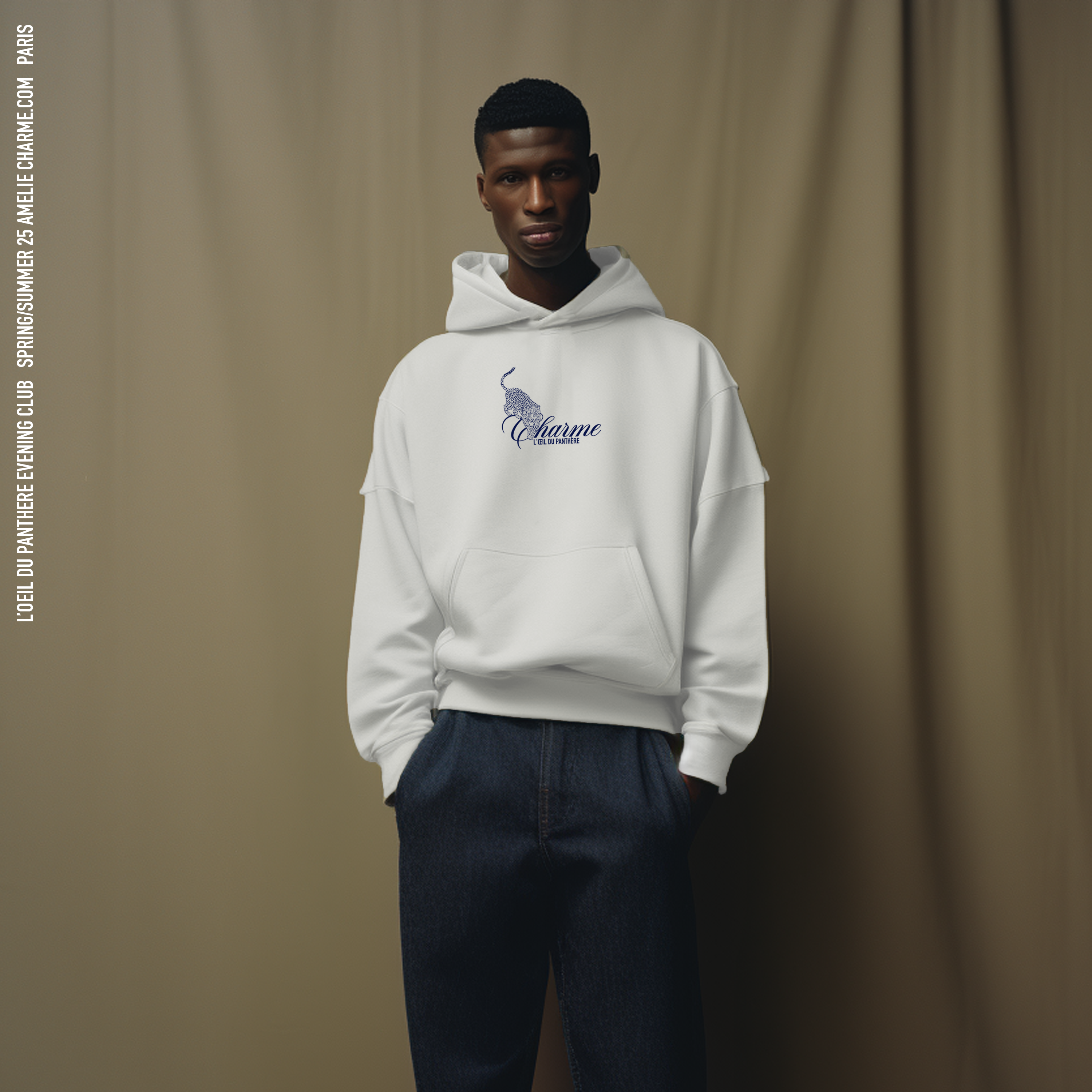 L'oeil Du Panthere Sport Grey Hoodie