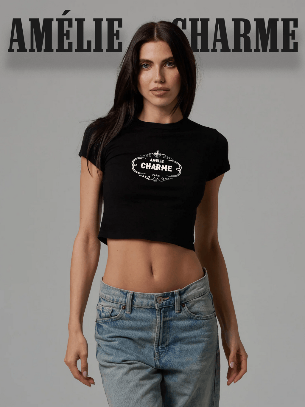 Amelie Logo Baby Tee - Amelie Charme