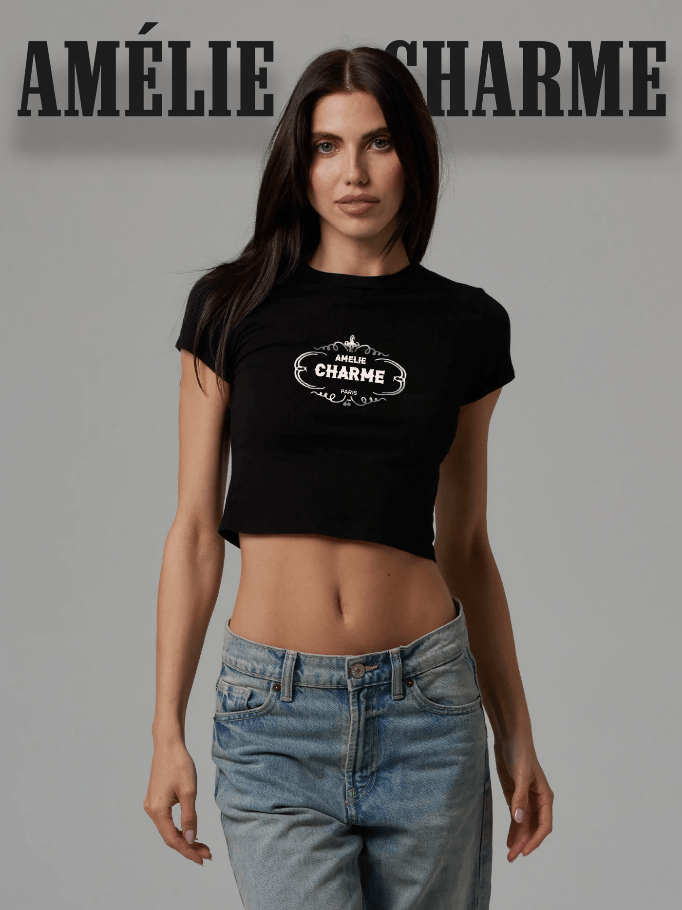 Amelie Logo Baby Tee - Amelie Charme
