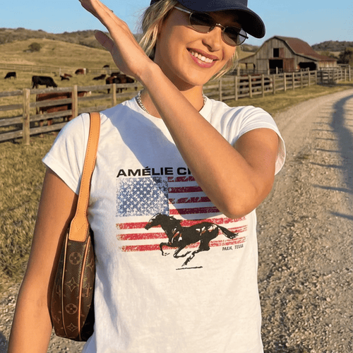 Amelie Retro Sport Tee - Amelie Charme