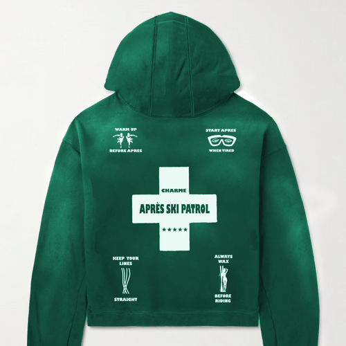 Apres Ski Patrol Light Washed Hoodie - Amelie Charme