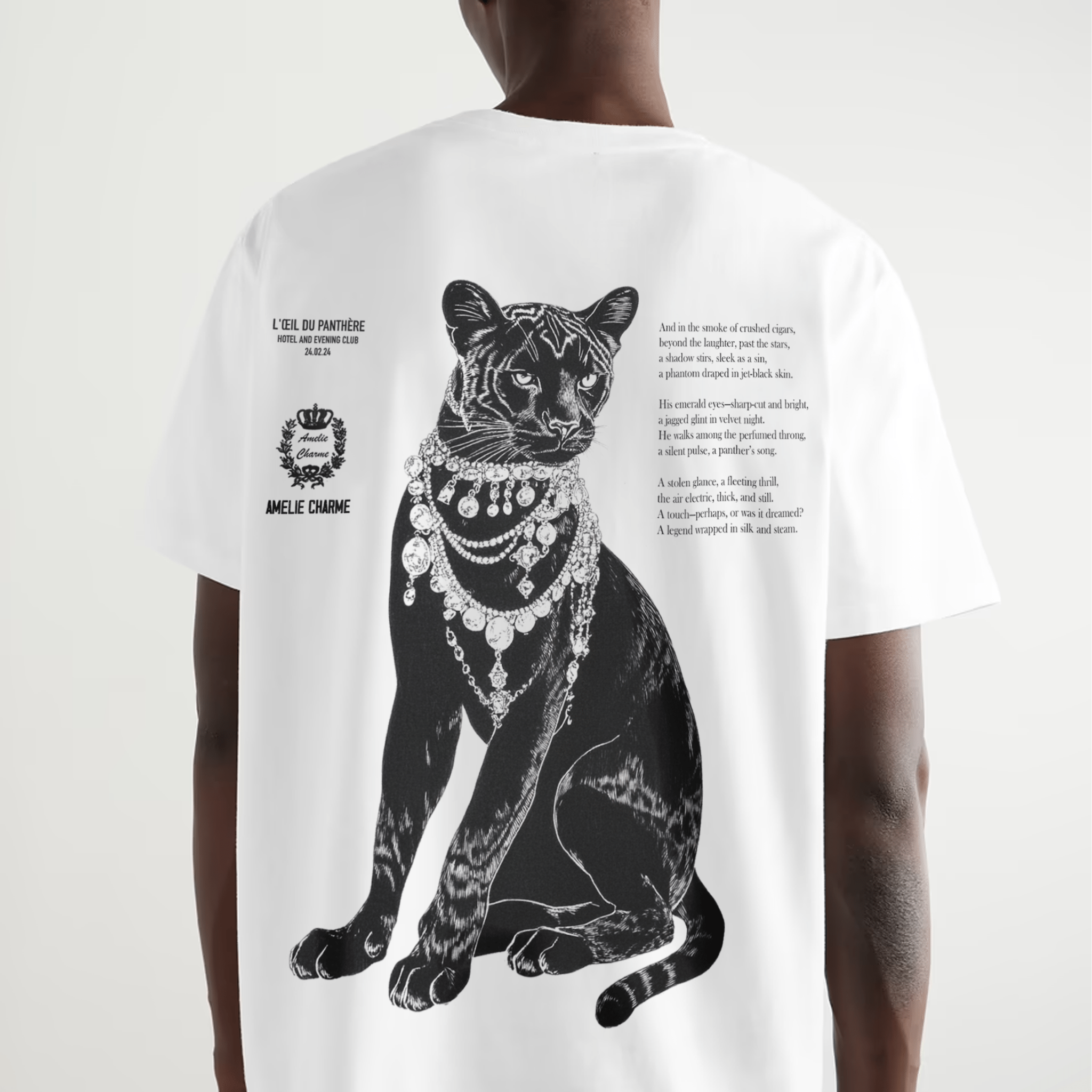 Bejewelled Panthére Tee - Amelie Charme