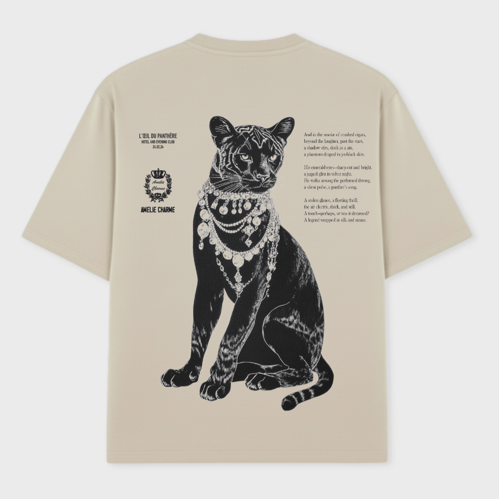 Bejewelled Panthere Tee - Amelie Charme