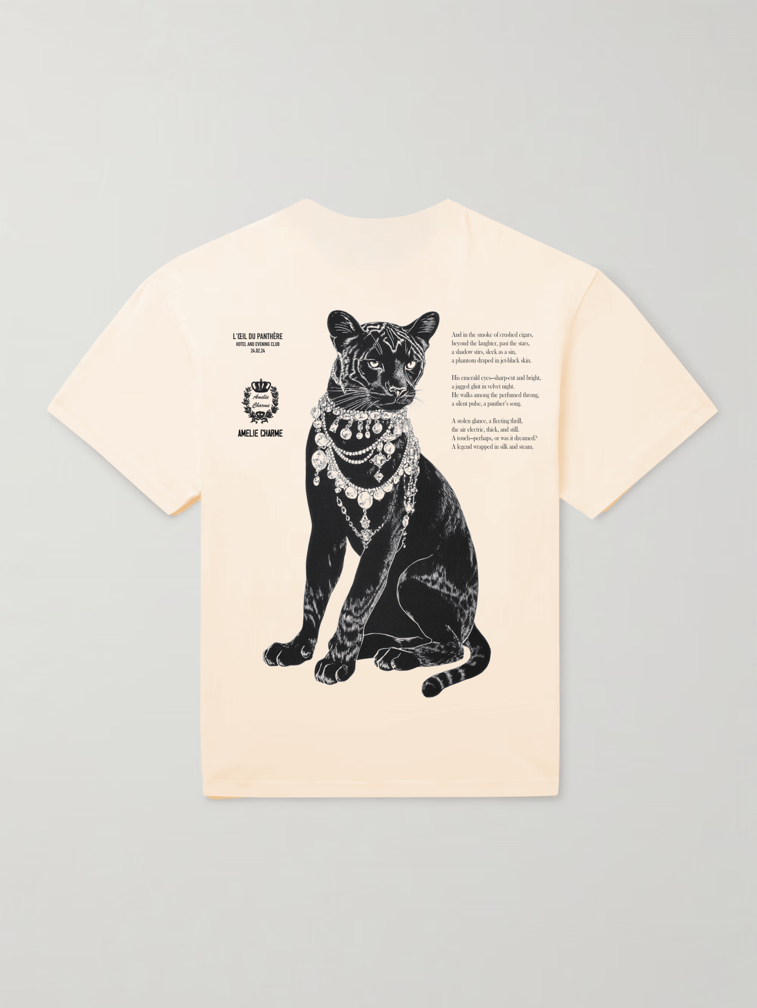 Bejewelled Panthére Tee - Amelie Charme