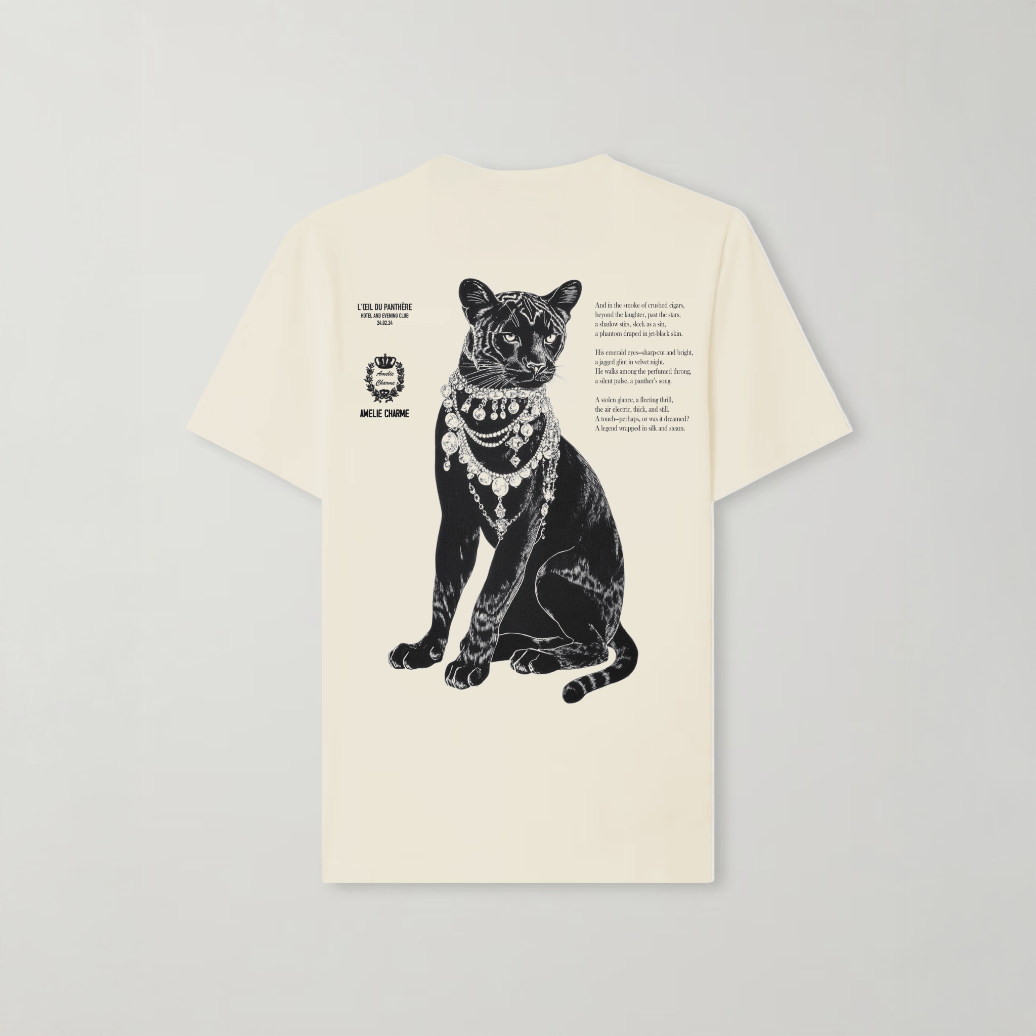 Bejewelled Panthere Women's Tee - Amelie Charme