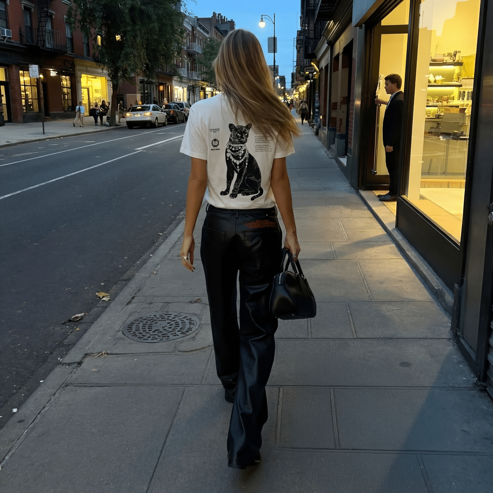 Bejewelled Panthere Women's Tee - Amelie Charme