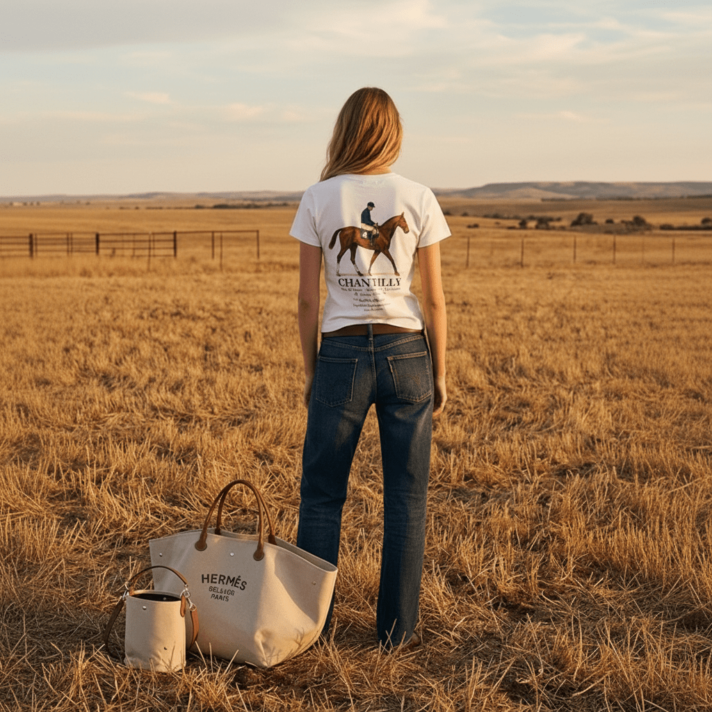 Chantilly Races Women's Tee - Amelie Charme