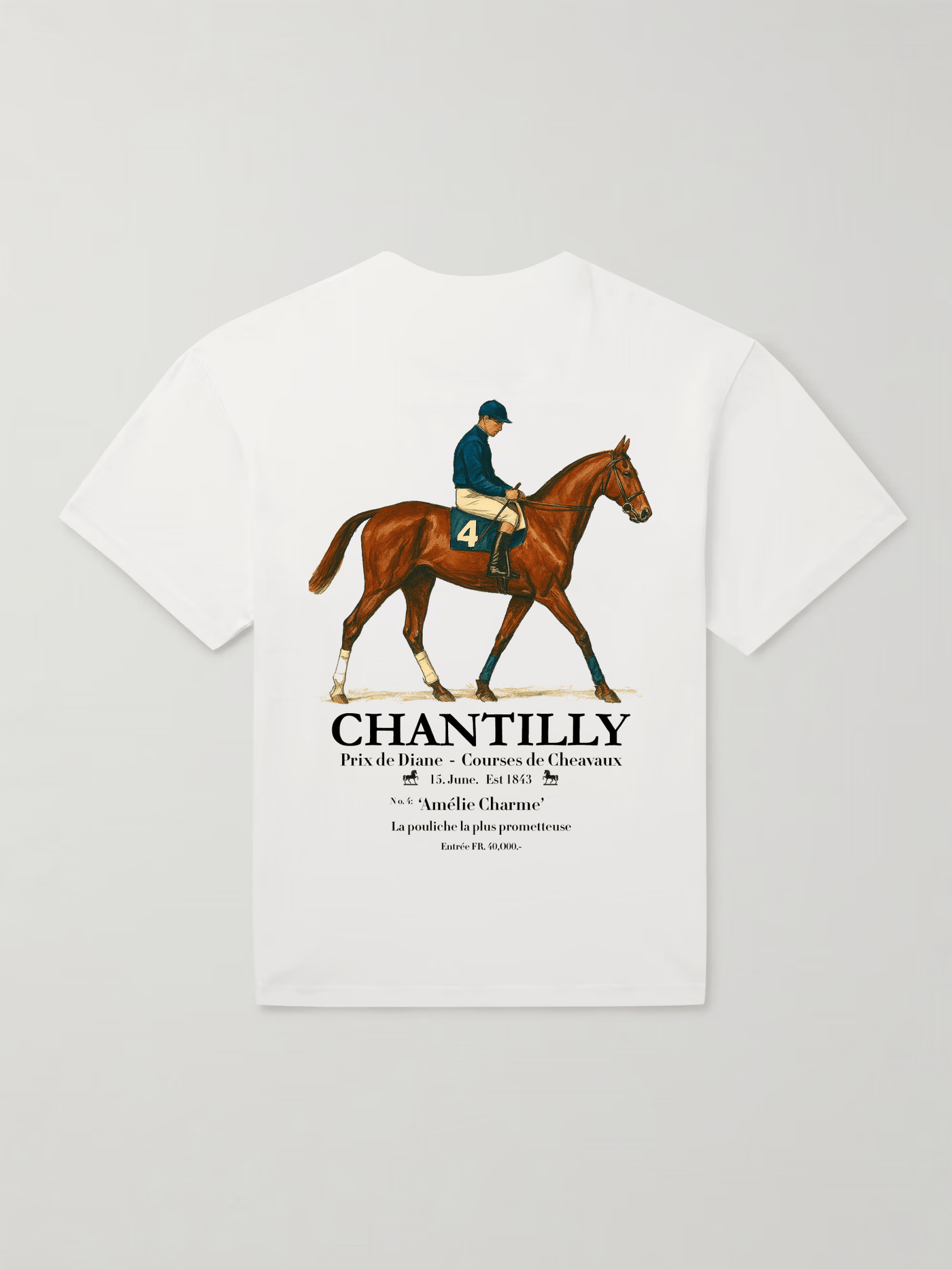 Chantilly Races Womens Tee - Amelie Charme