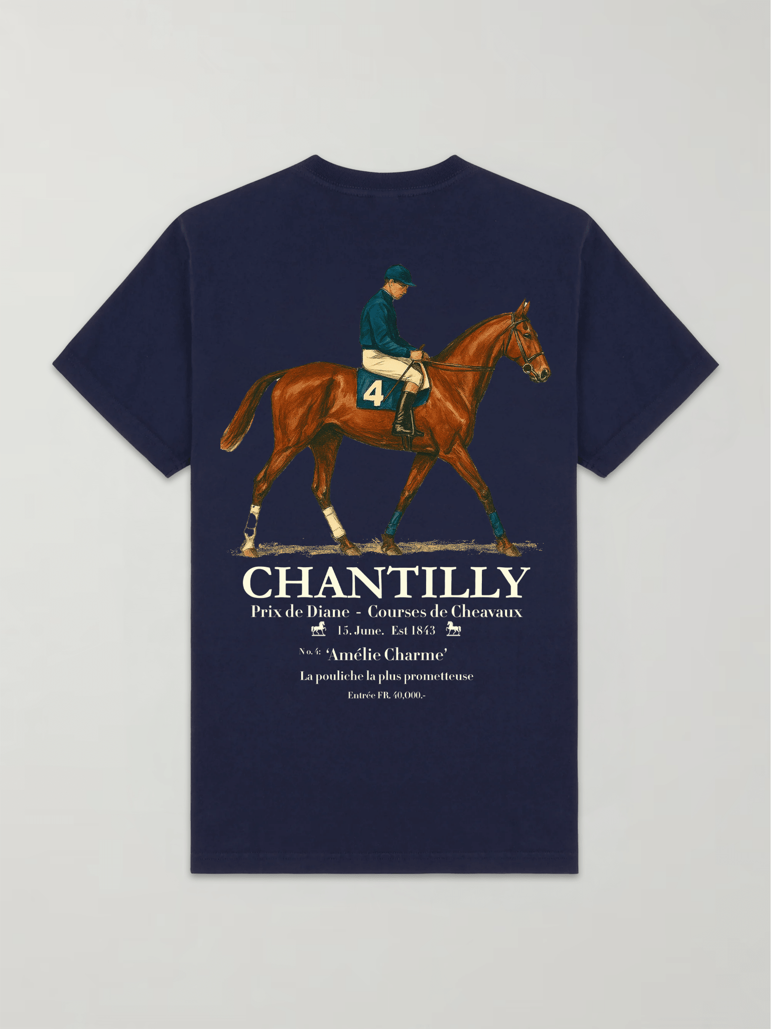 Chantilly Races Women's Tee - Amelie Charme