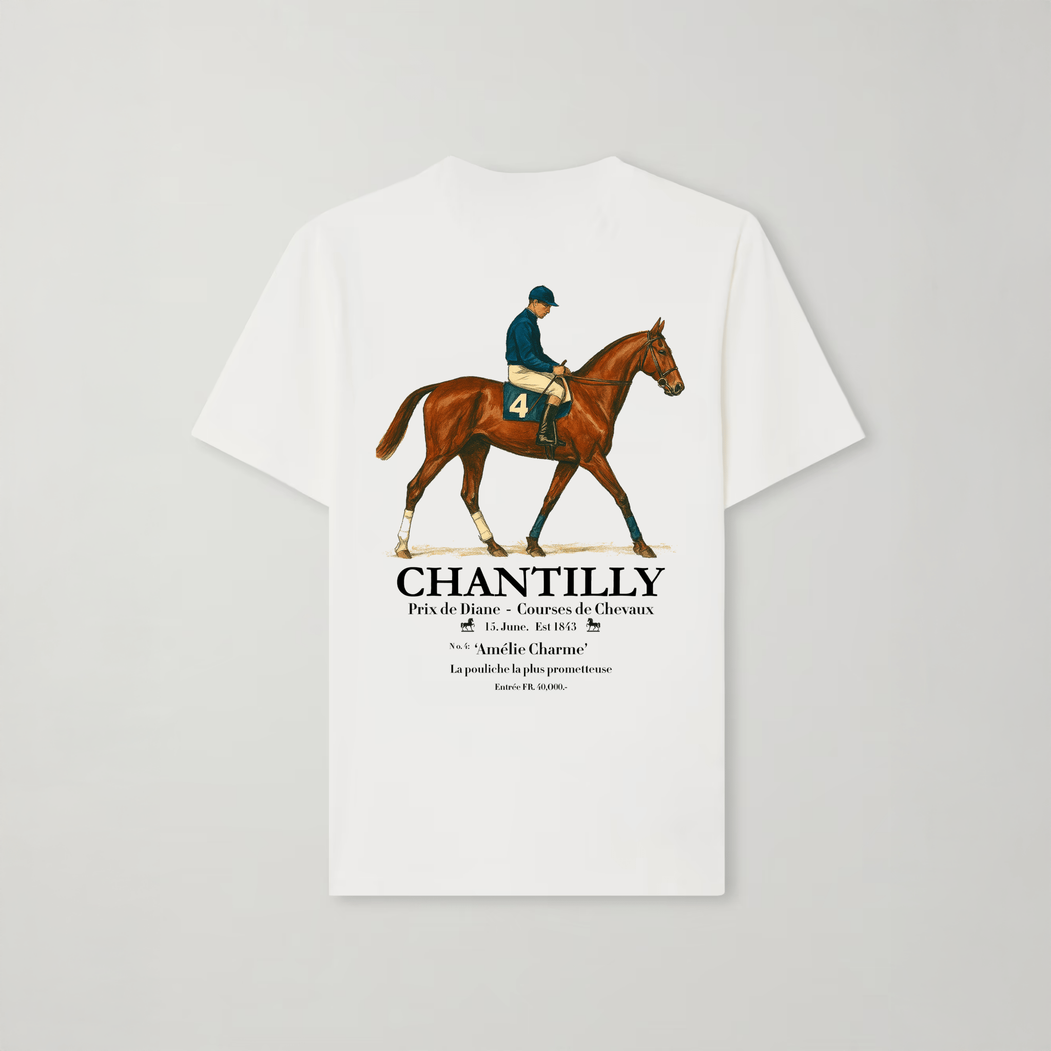 Chantilly Races Women's Tee - Amelie Charme