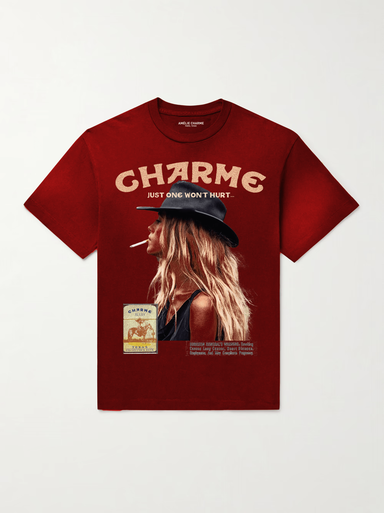 Charme Blues Vintage Ad T-shirt - Amelie Charme