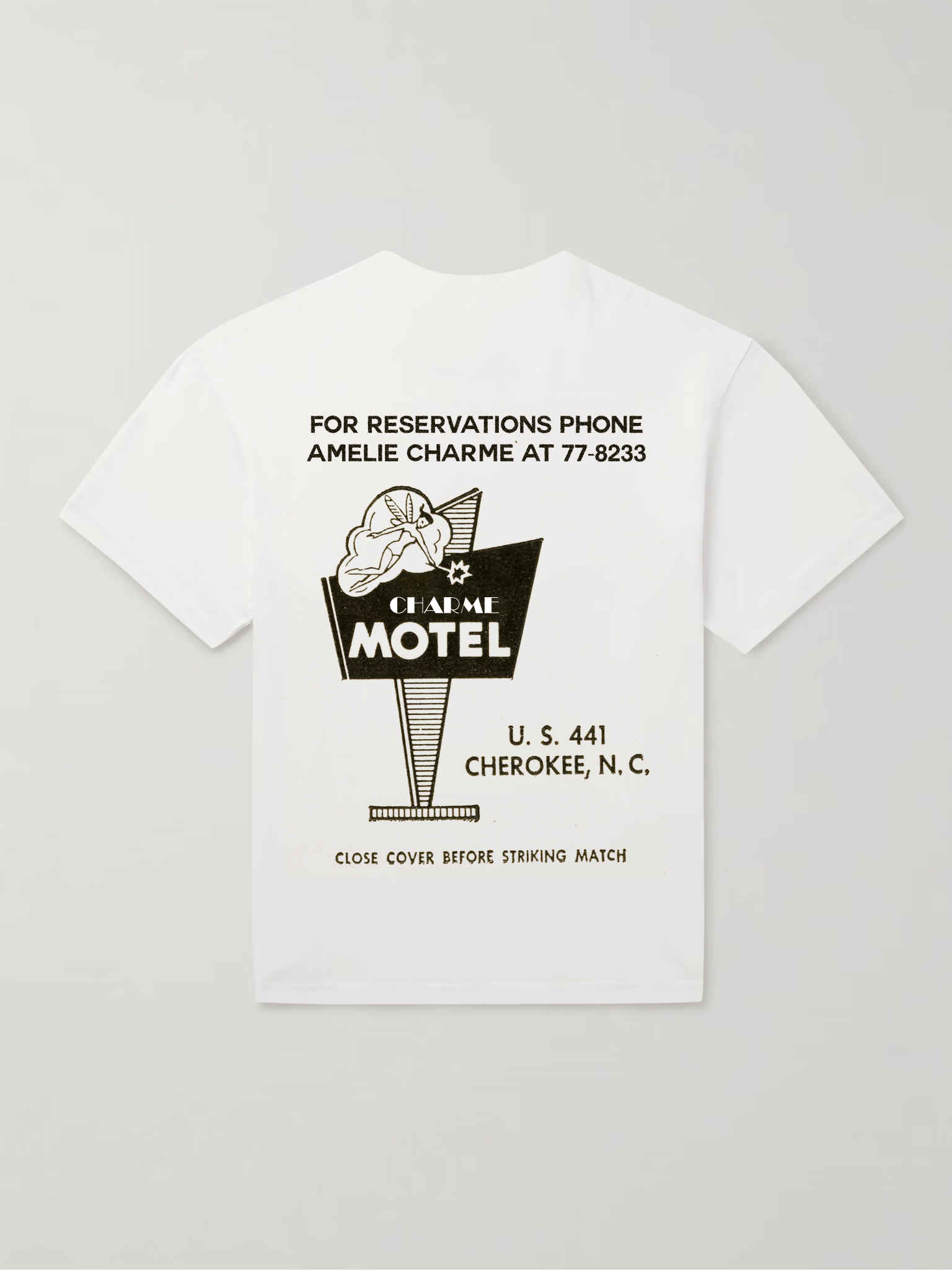 Charme Motel Matches T-shirt White - Amelie Charme