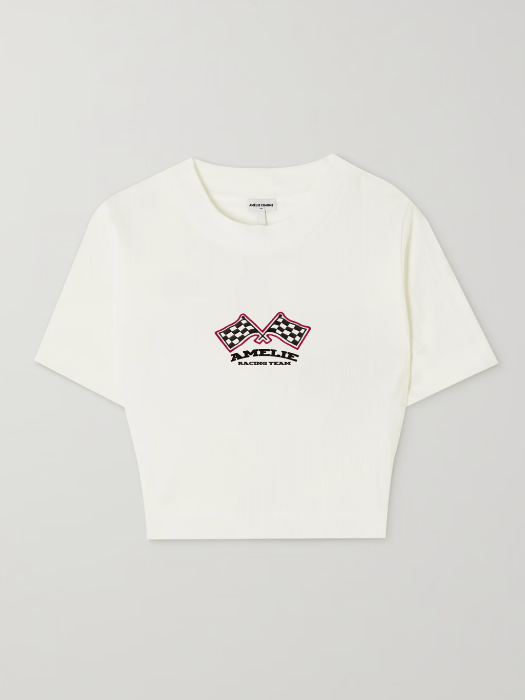 Charme Racing Flag Crop Tee - Amelie Charme