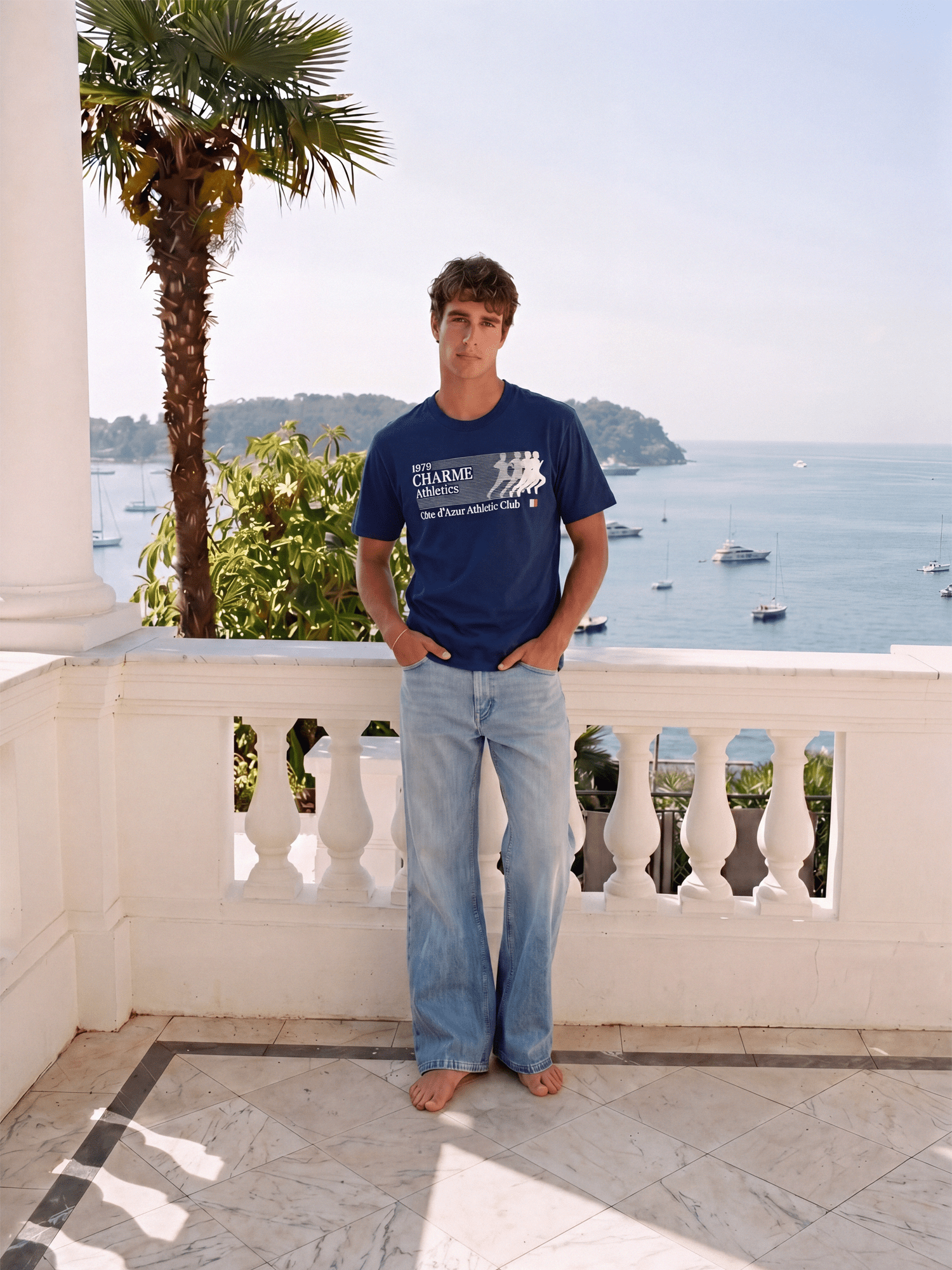 Cote d'Azur Athletic Club Tee - Amelie Charme