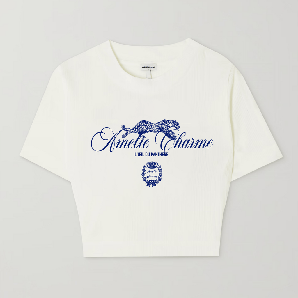 L'oeil Du Panthére Crest Baby Tee - Amelie Charme