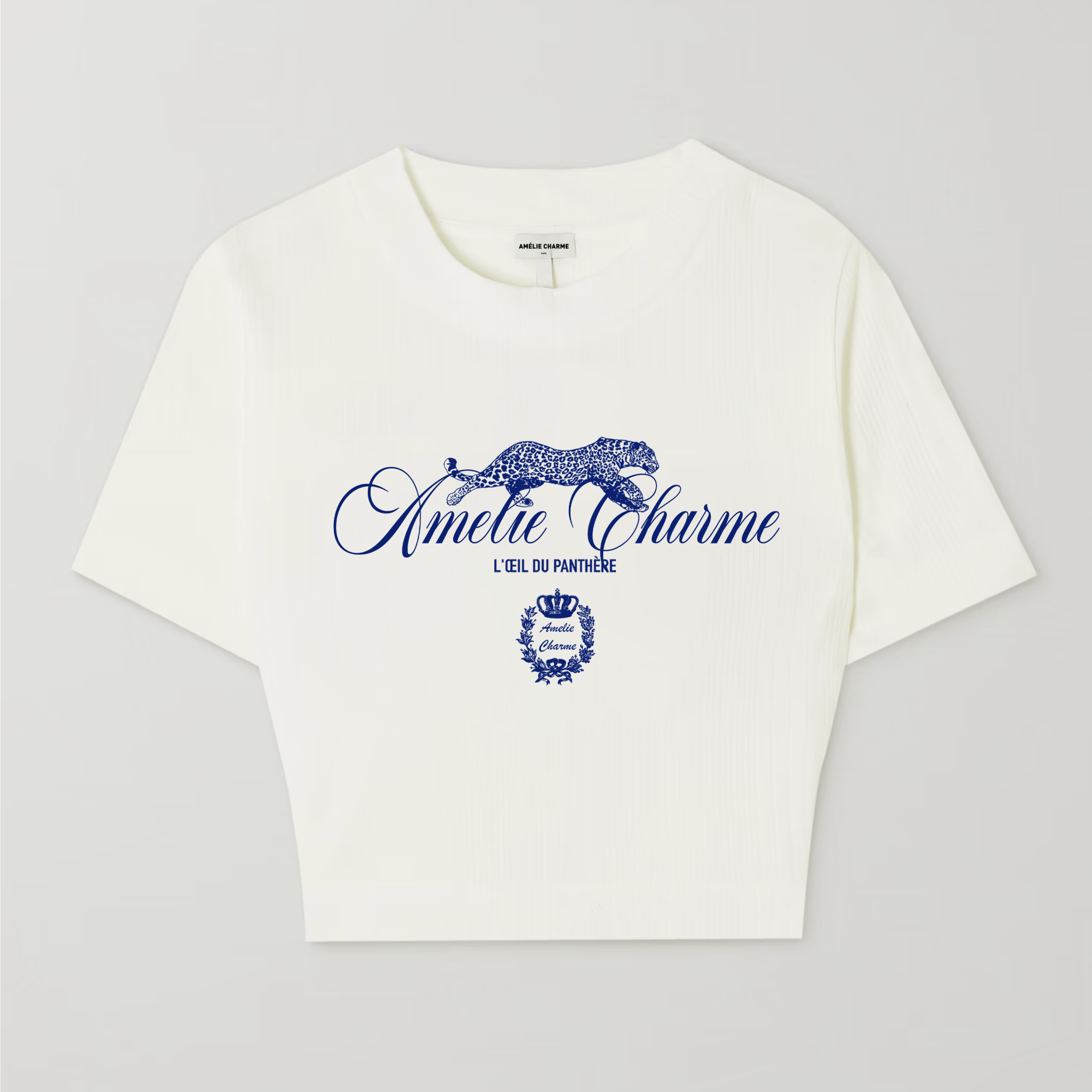 L'oeil Du Panthére Crest Baby Tee - Amelie Charme