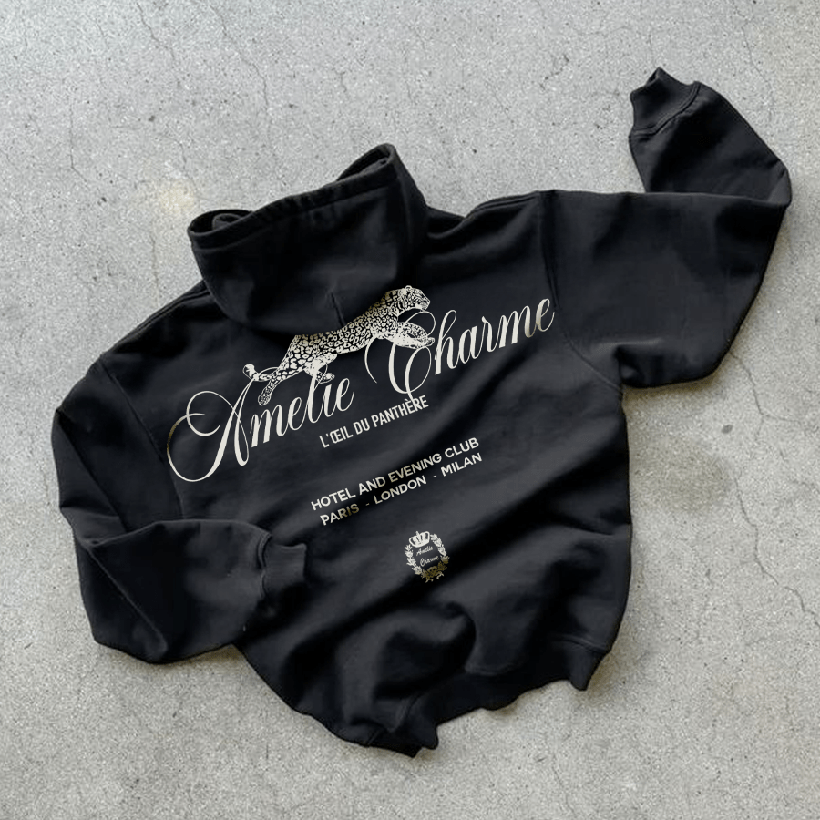 L'oeil Du Panthére Hotel & Evening Club Hoodie - Amelie Charme