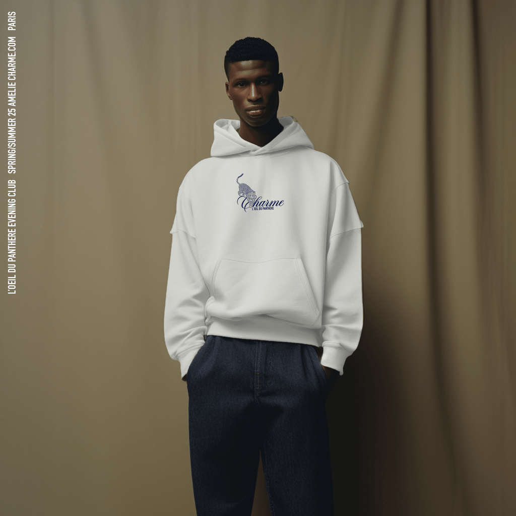 L'oeil Du Panthere Sport Grey Hoodie - Amelie Charme