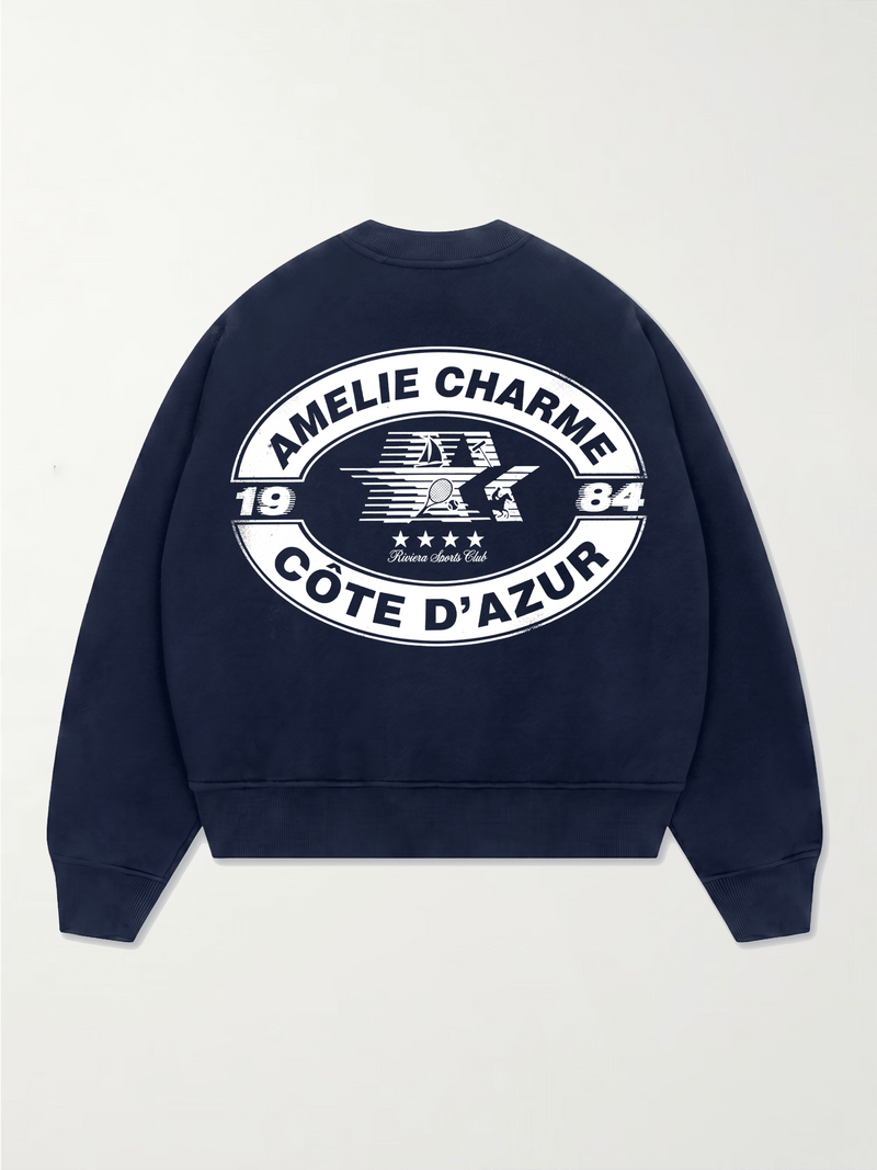 Riviera Sports Club Crewneck - Amelie Charme
