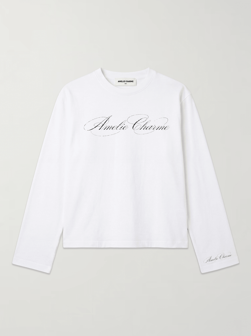 Script Long sleeve Tee - Amelie Charme
