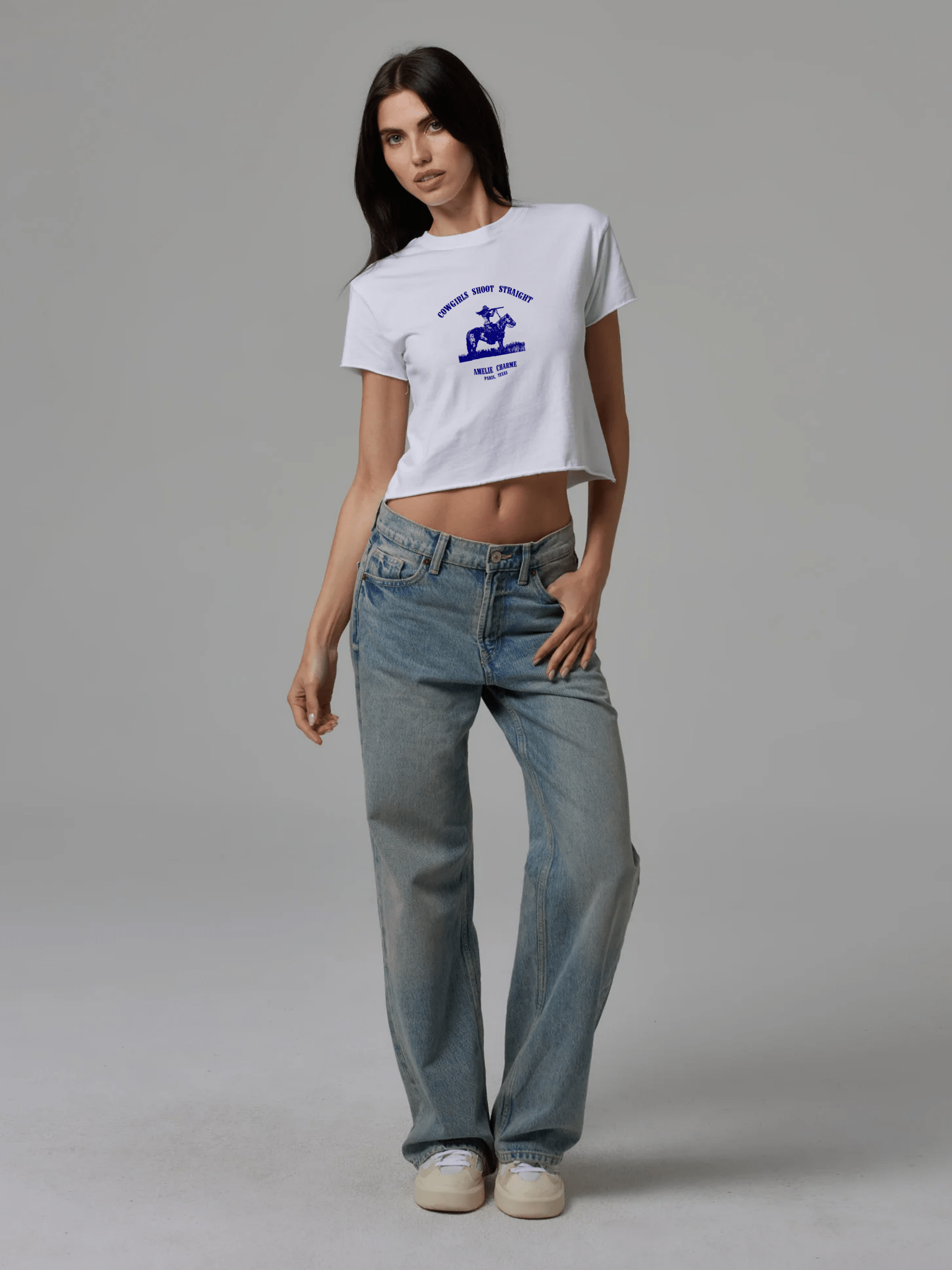 Shoot Straight Baby Tee - Amelie Charme