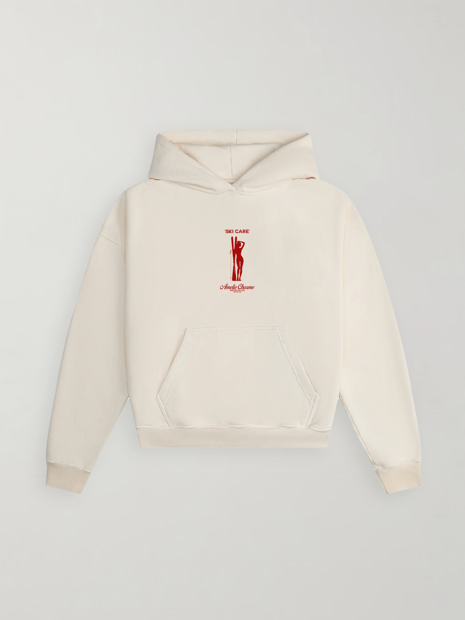 'SKI CARE' Heavyweight Hoodie - Amelie Charme