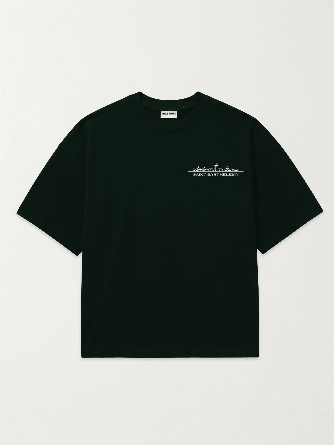 St Barts Heavyweight Oversized French Terry Tee - Amelie Charme