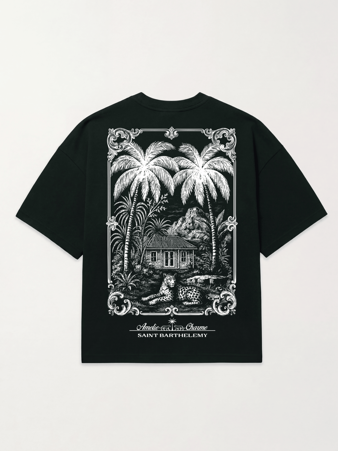 St Barts Heavyweight Oversized French Terry Tee - Amelie Charme