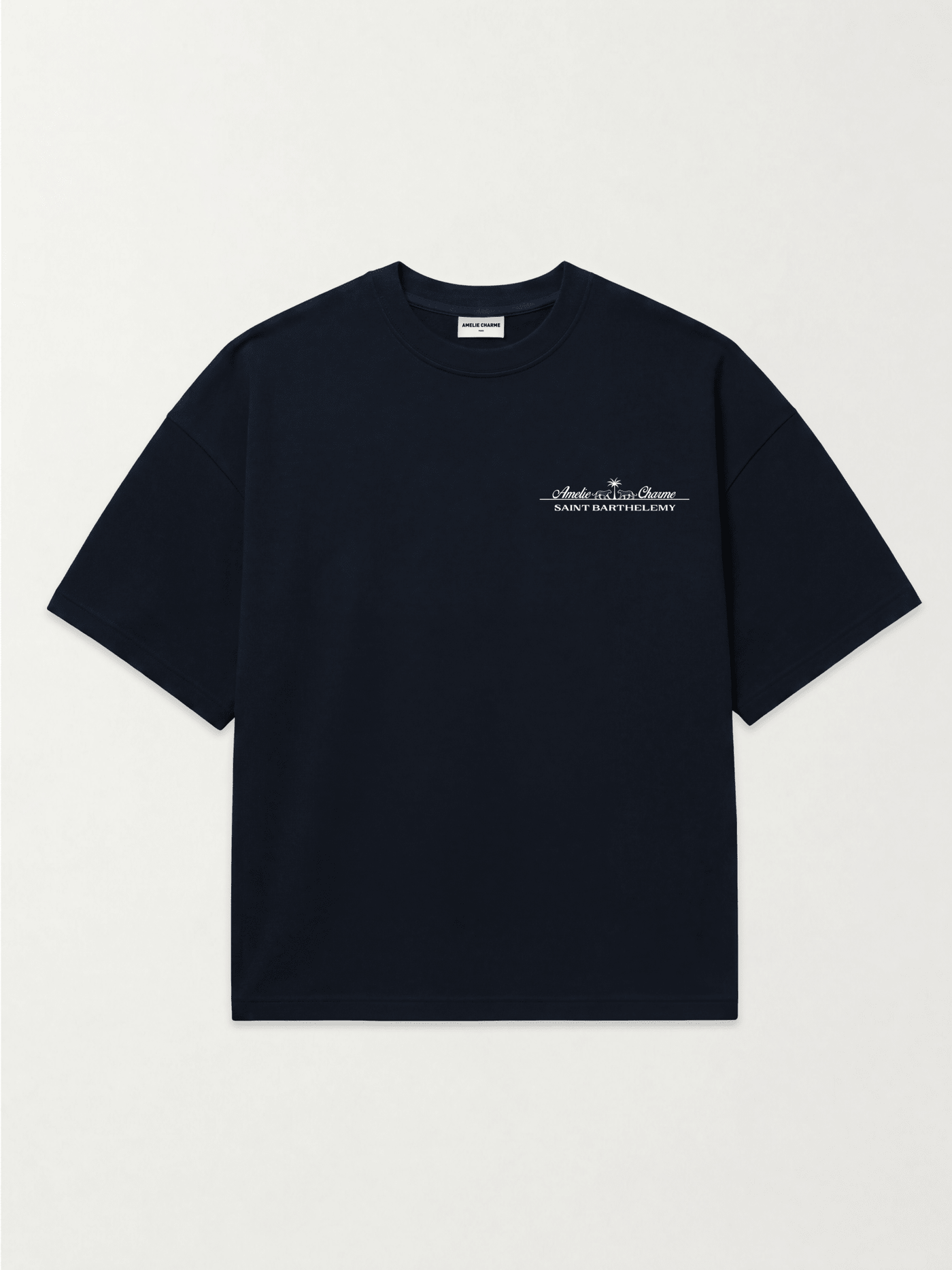St Barts Heavyweight Oversized French Terry Tee - Amelie Charme