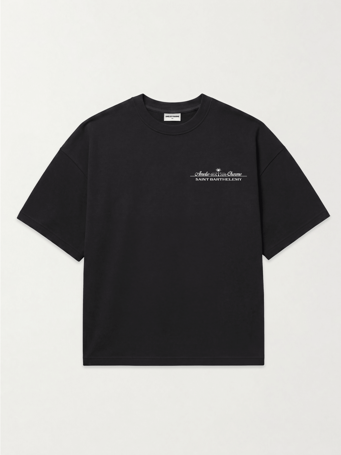 St Barts Heavyweight Oversized French Terry Tee - Amelie Charme