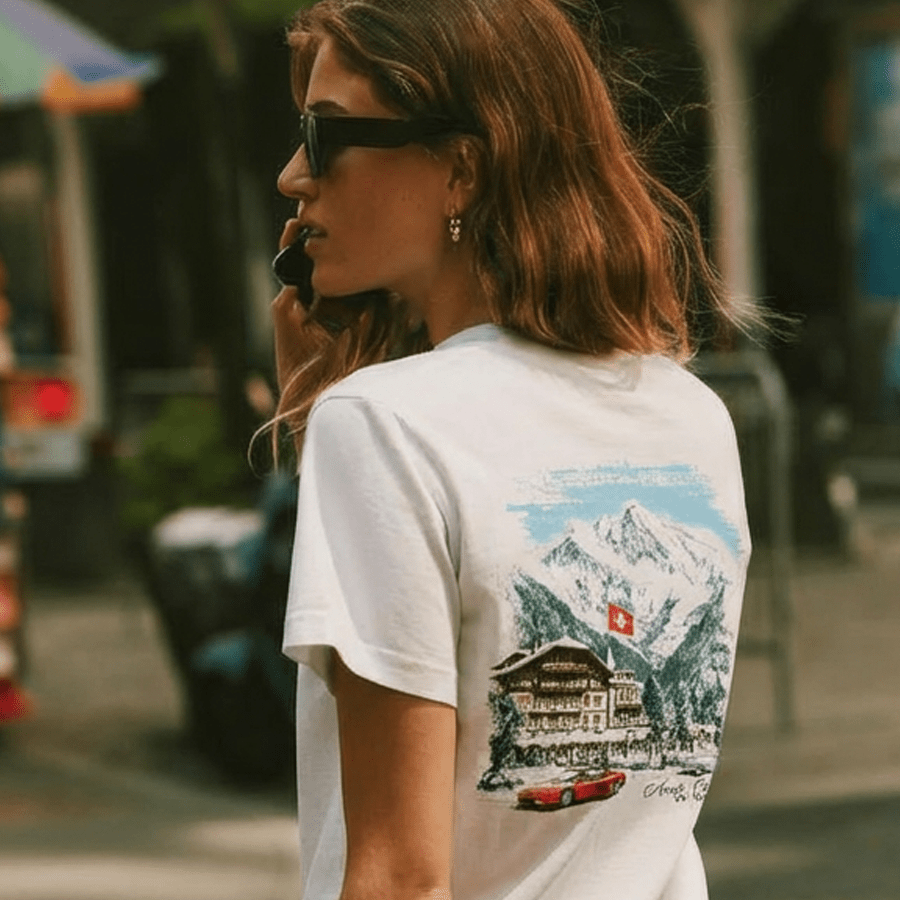 St Moritz Women's Tee - Amelie Charme