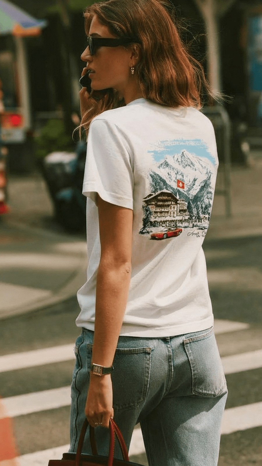 St Moritz Women's Tee - Amelie Charme